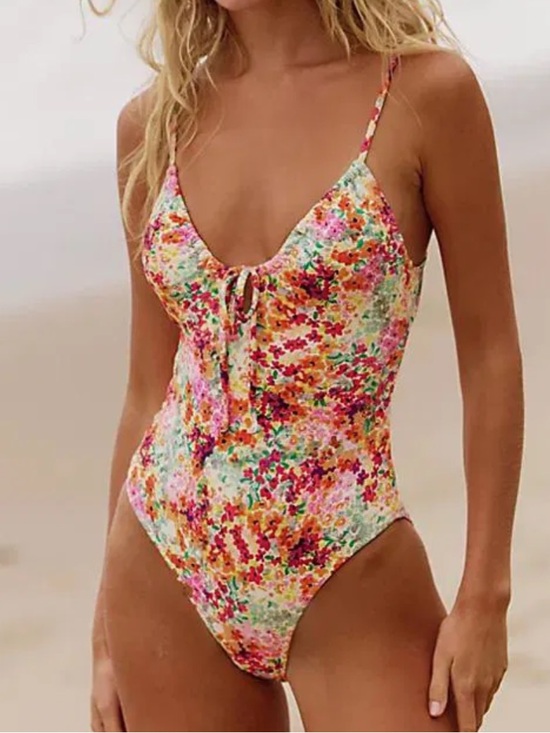 Rhythm. Other - Rhythm Sierra Floral Tie Front One-Piece Swimsuit Sz L